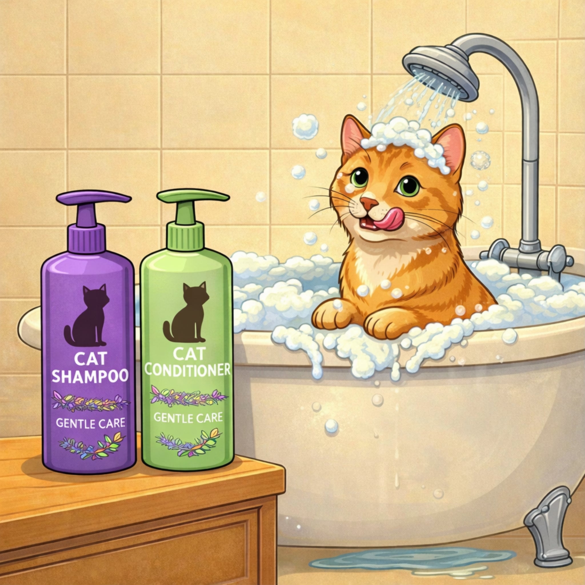 שמפו ומרכך לחתולים