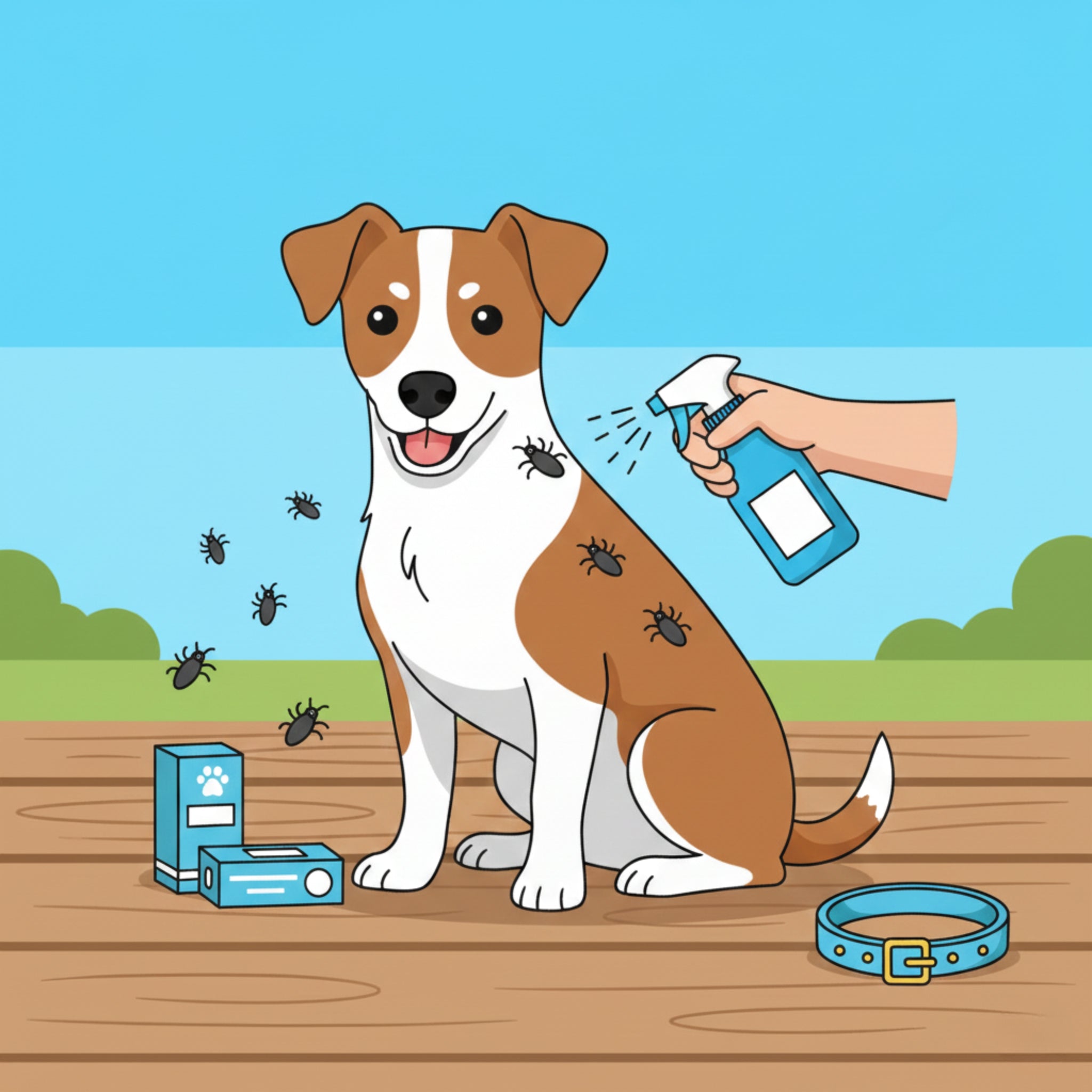 הדברת פרעושים וקרציות לכלבים