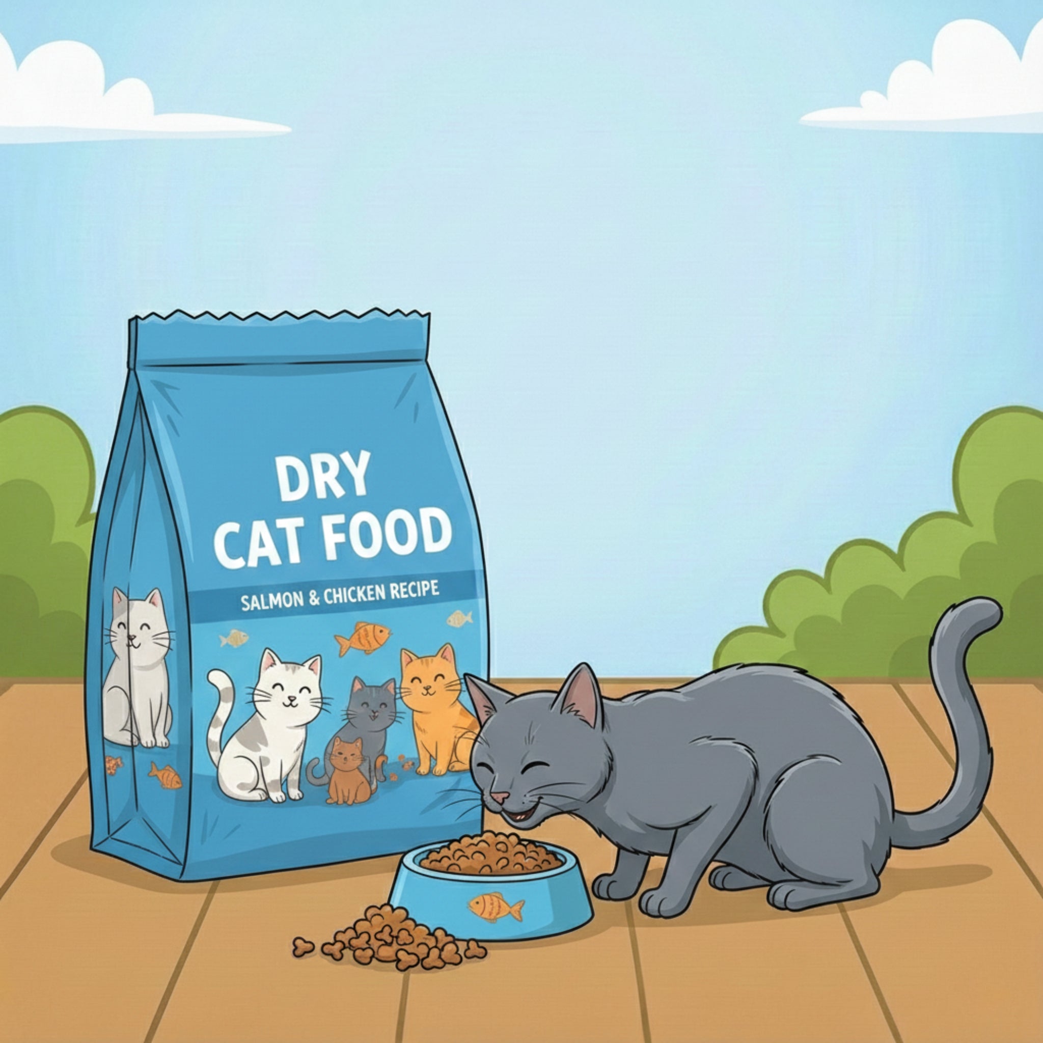 מזון יבש לחתולים