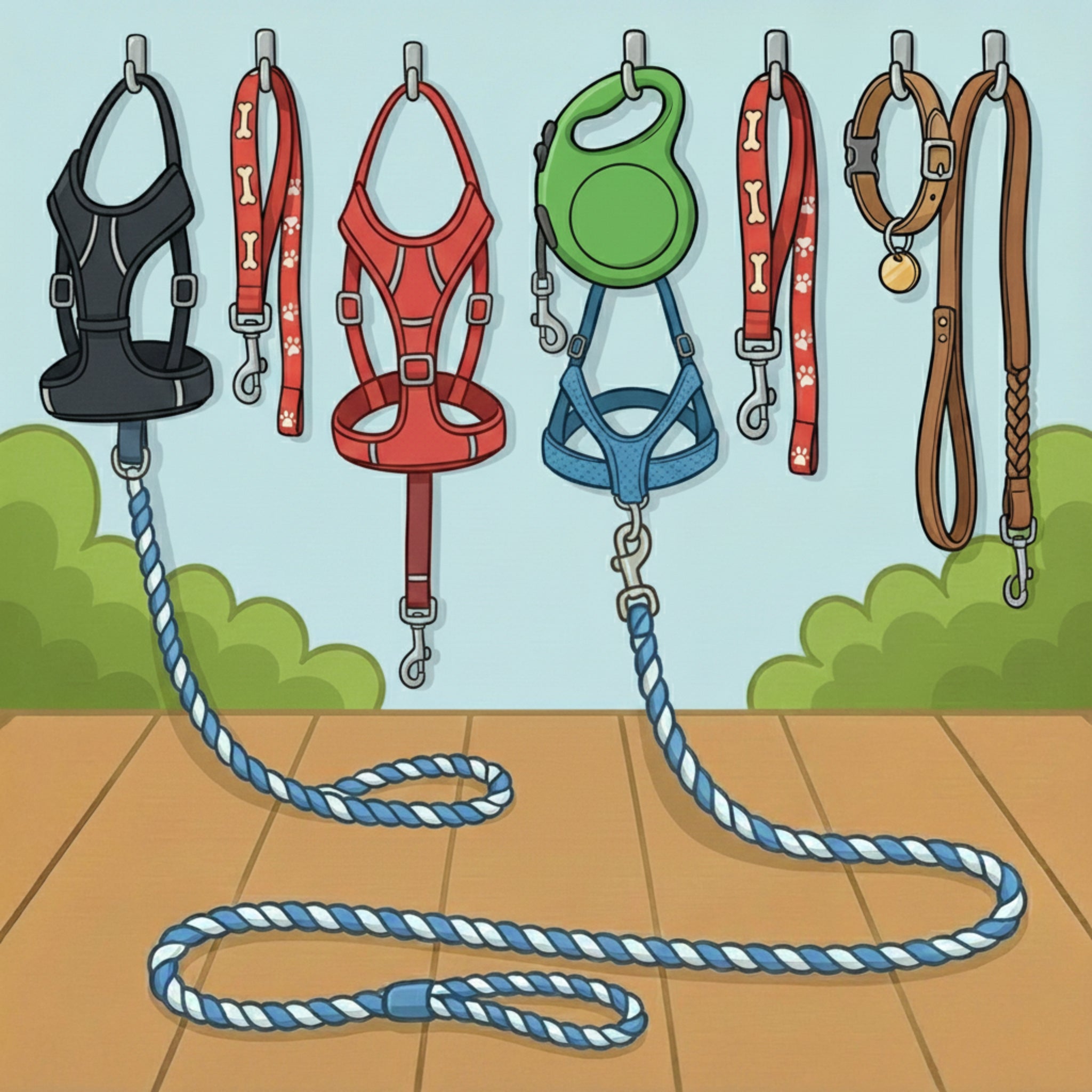 רתמות ורצועות לכלבים