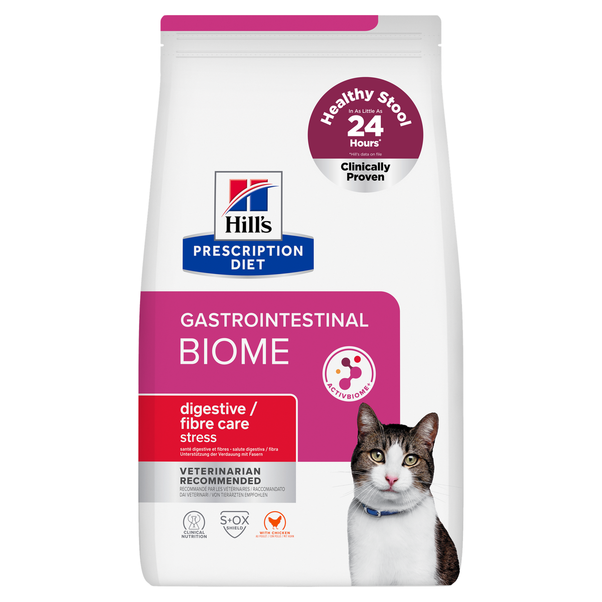 הילס Prescription Diet Gastrointestinal Biome Stress לחתולים – עיכול רגיש ומתח 3 ק״ג