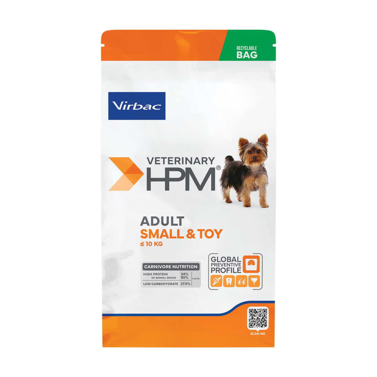 Virbac Veterinary HPM Adult Small &amp Toy מזון יבש לכלבים בוגרים מגזע קטן וזעיר 3 ק״ג מזון לכלבים 4_632c2207-fc69-4b6f-bd5d-8bf7008e9e78 VIRBAC
