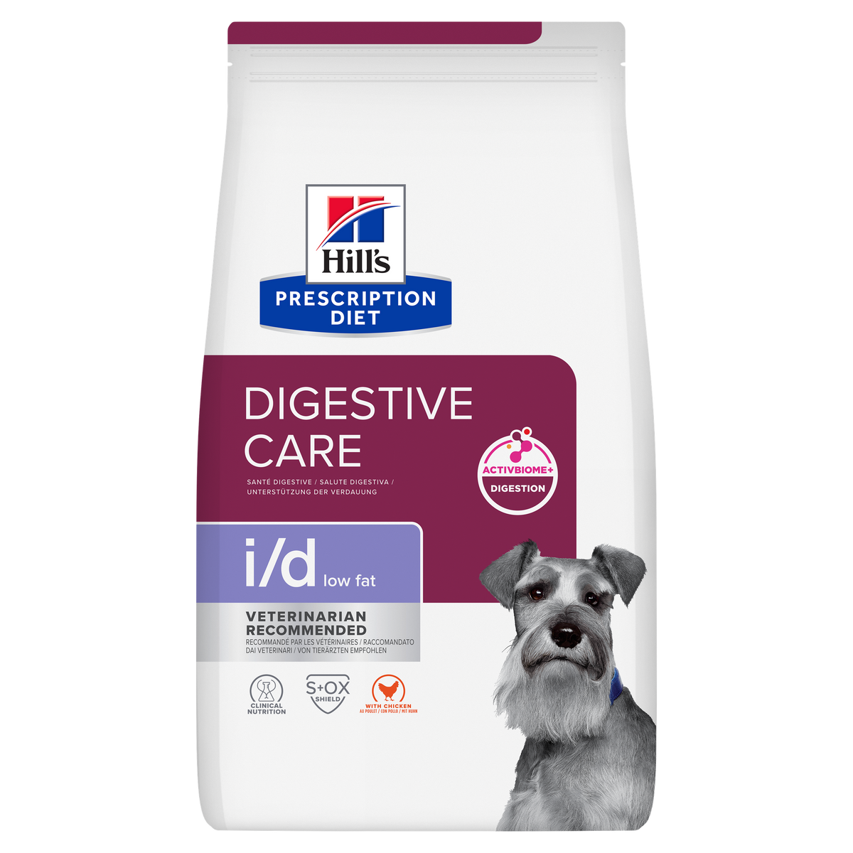 הילס Prescription Diet i/d Low Fat לכלבים – עיכול רגיש, דל שומן 1.5 ק״ג