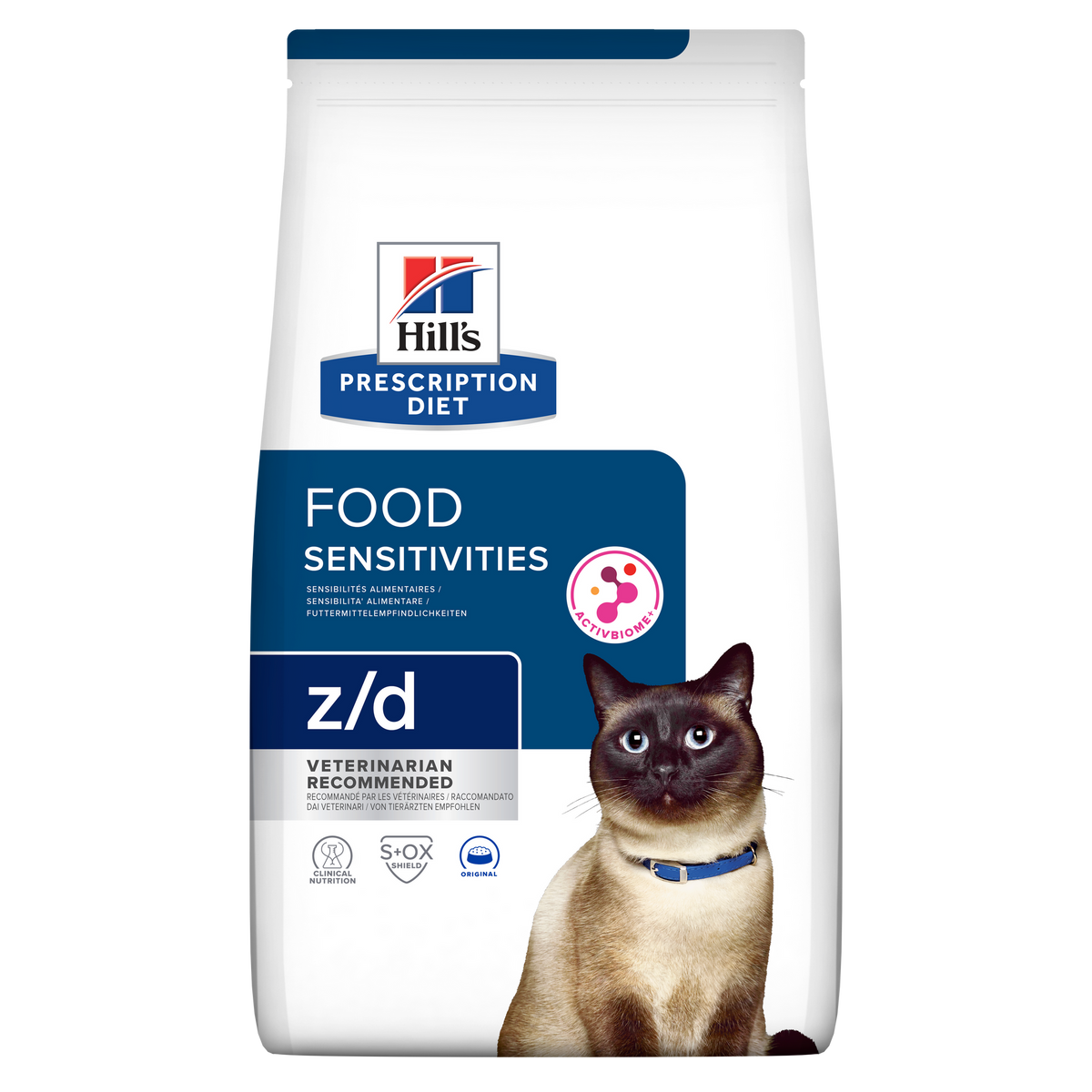 הילס Prescription Diet z/d לחתולים – רגישות למזון 3 ק״ג