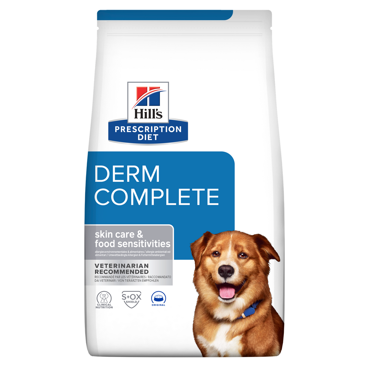 הילס Prescription Diet Derm Complete לכלבים – עור ואלרגיות 12 ק״ג