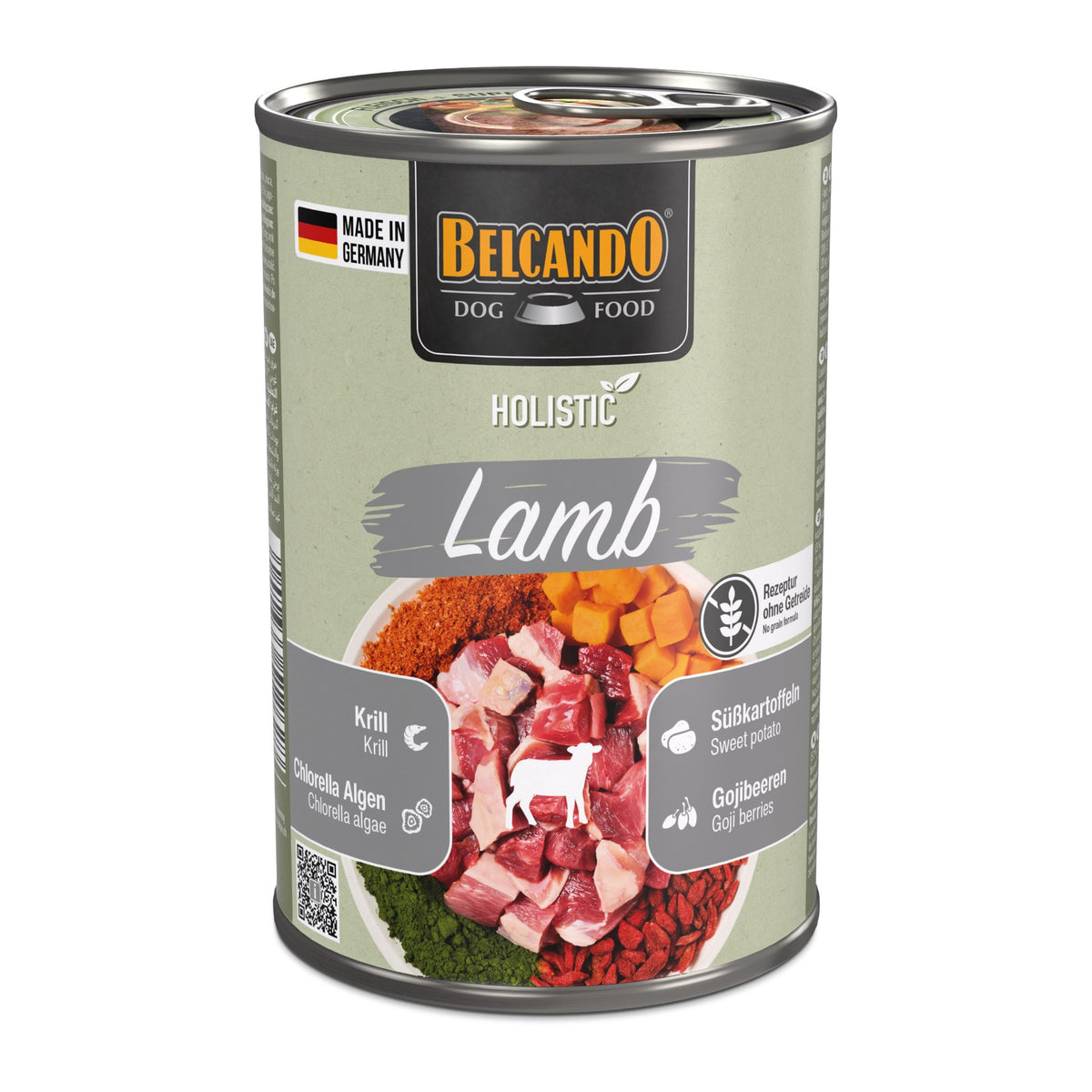 שימורי בלקנדו Belcando Holistic Lamb – כבש רך עם שכבת סופרפוד הוליסטית 400 גרם