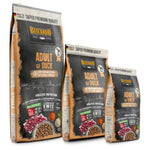 בלקנדו גריין פרי ברווז מזון יבש לכלבים בוגרים פורמולה ללא דגנים 4 ק״ג