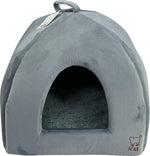 בית משולש חום לחתול וכלב