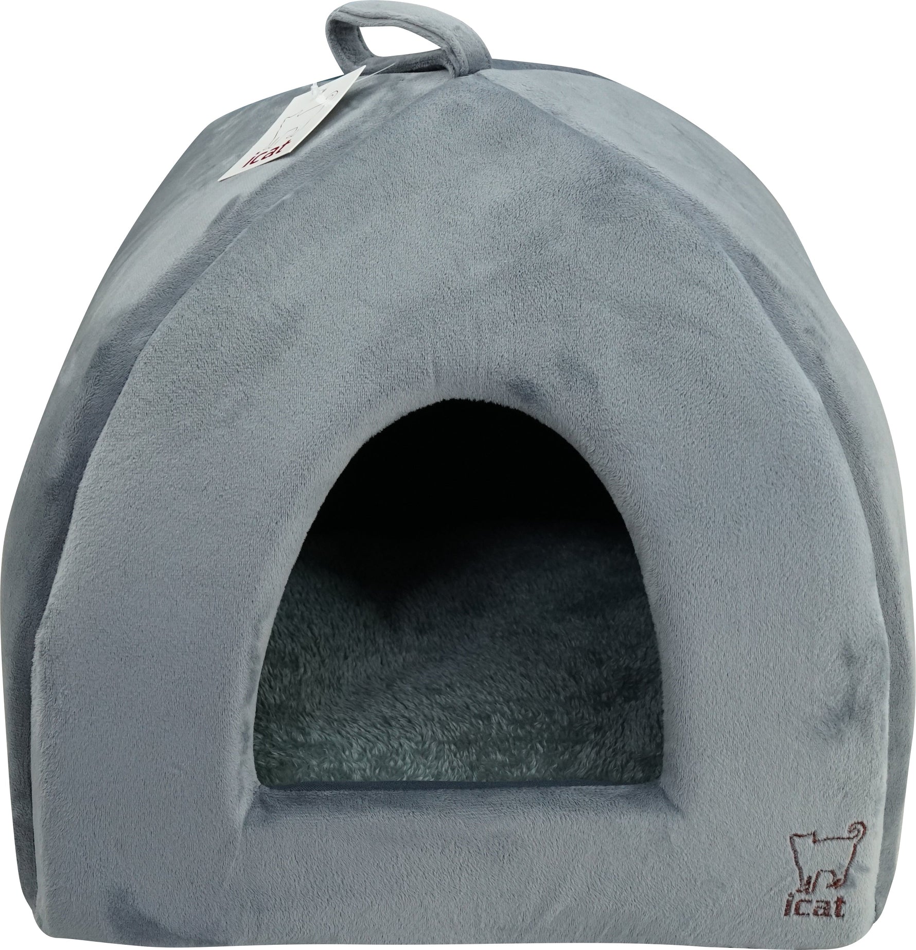 בית משולש חום לחתול וכלב