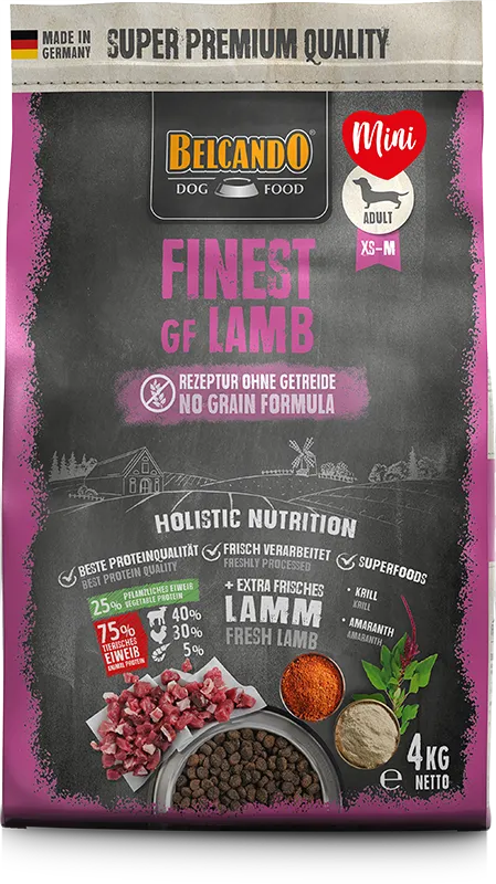 בלקנדו פיינסט כבש נטול דגנים מזון לכלבים ללא דגנים 4 ק״ג