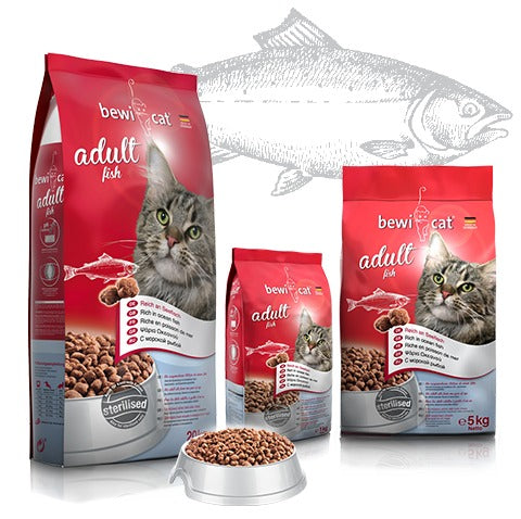 בווי קט דגים סטרלייז 5 ק’ג מזון פרימיום לחתולים