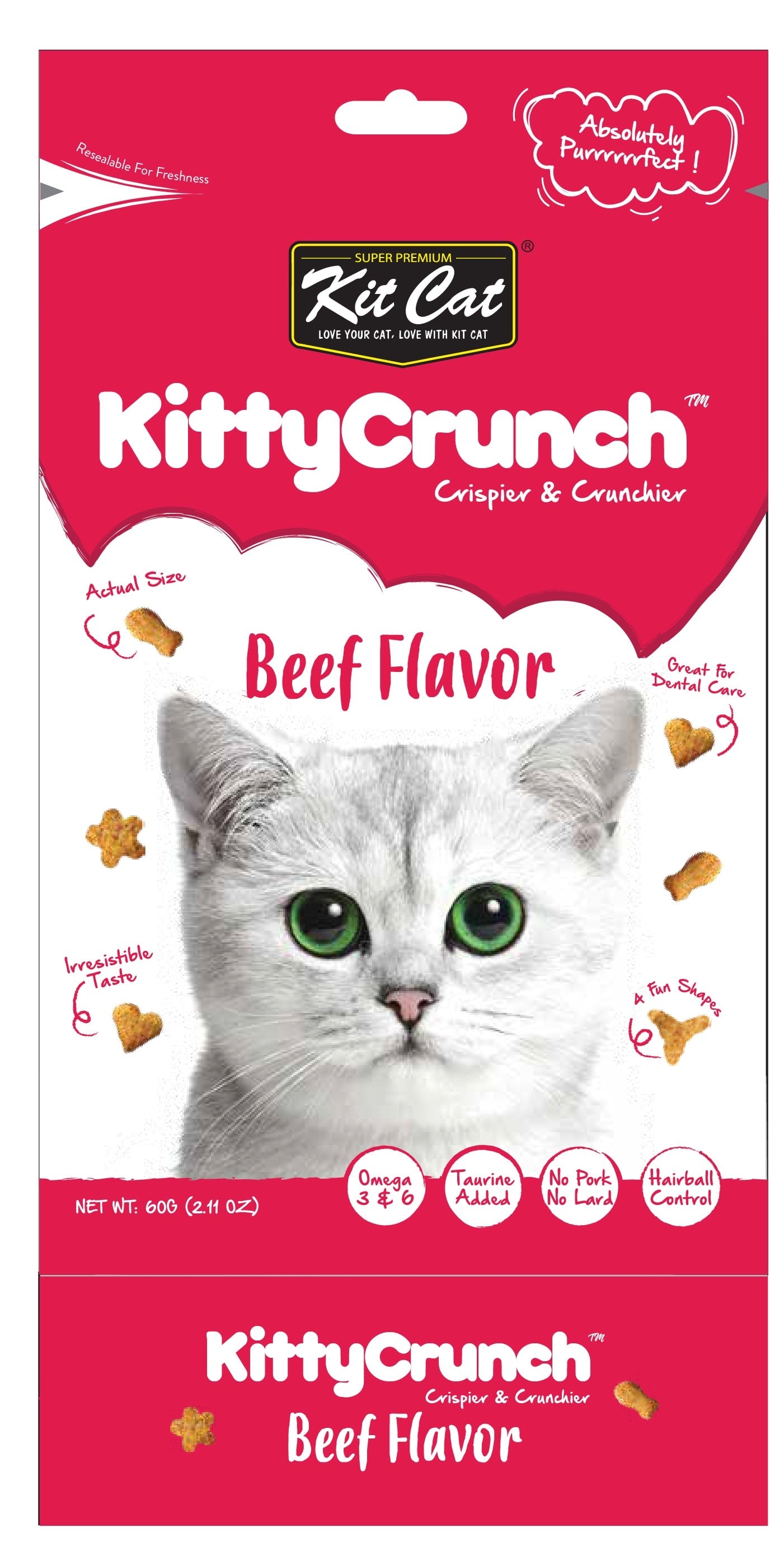 חטיף קיטי קראנץ' - בשר 60 גרם chats-qiti-qranq-bashr-60-grem-840 Kit Cat