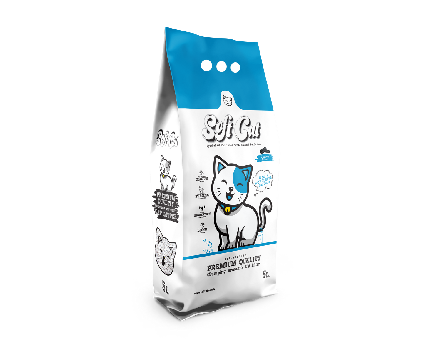 חול מתגבש סופט קט פחם 10 ליטר