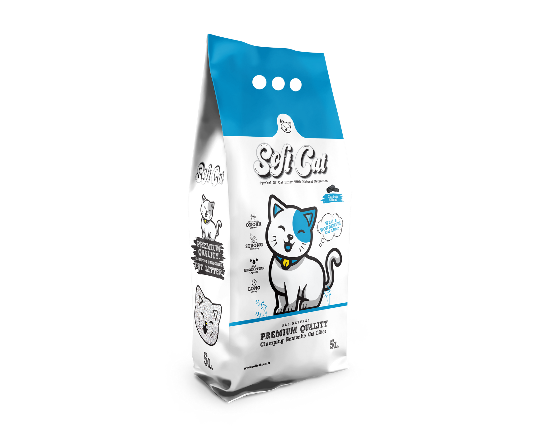 חול מתגבש סופט קט פחם 10 ליטר