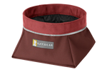קערת מים לכלב Ruffwear QUENCHER PACKABLE DOG BOWL - FIRED BRICK / S 4.5 IN (11 CM) / 3.2 CUPS (0.75 L) - כלי אוכל ומים