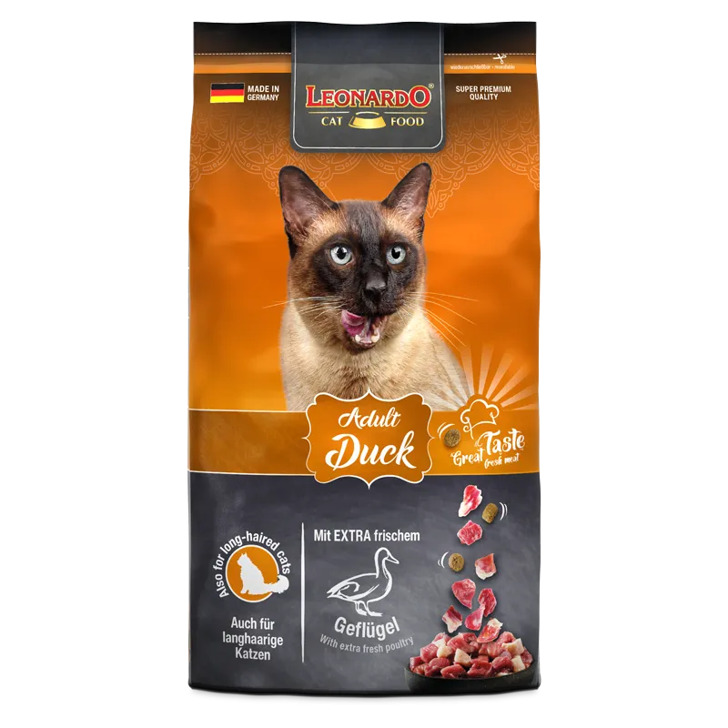 לאונרדו ברווז יורינרי 7.5 ק’ג מזון חתולים