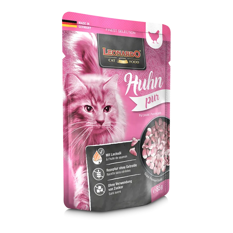 לאונרדו מחית לחתולים עוף 85 גרם