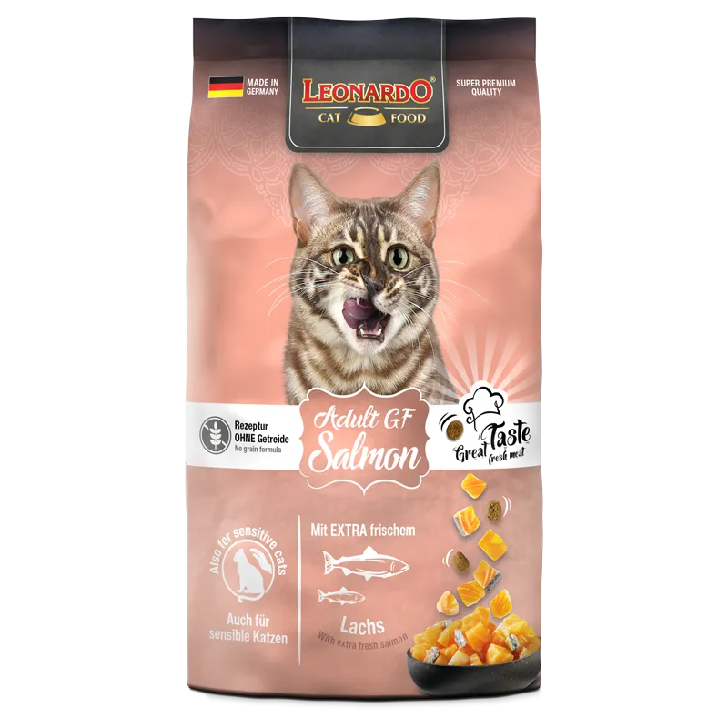 לאונרדו סלמון נטול גלוטן 7.5 ק’ג מזון חתולים - מזון לחתולים