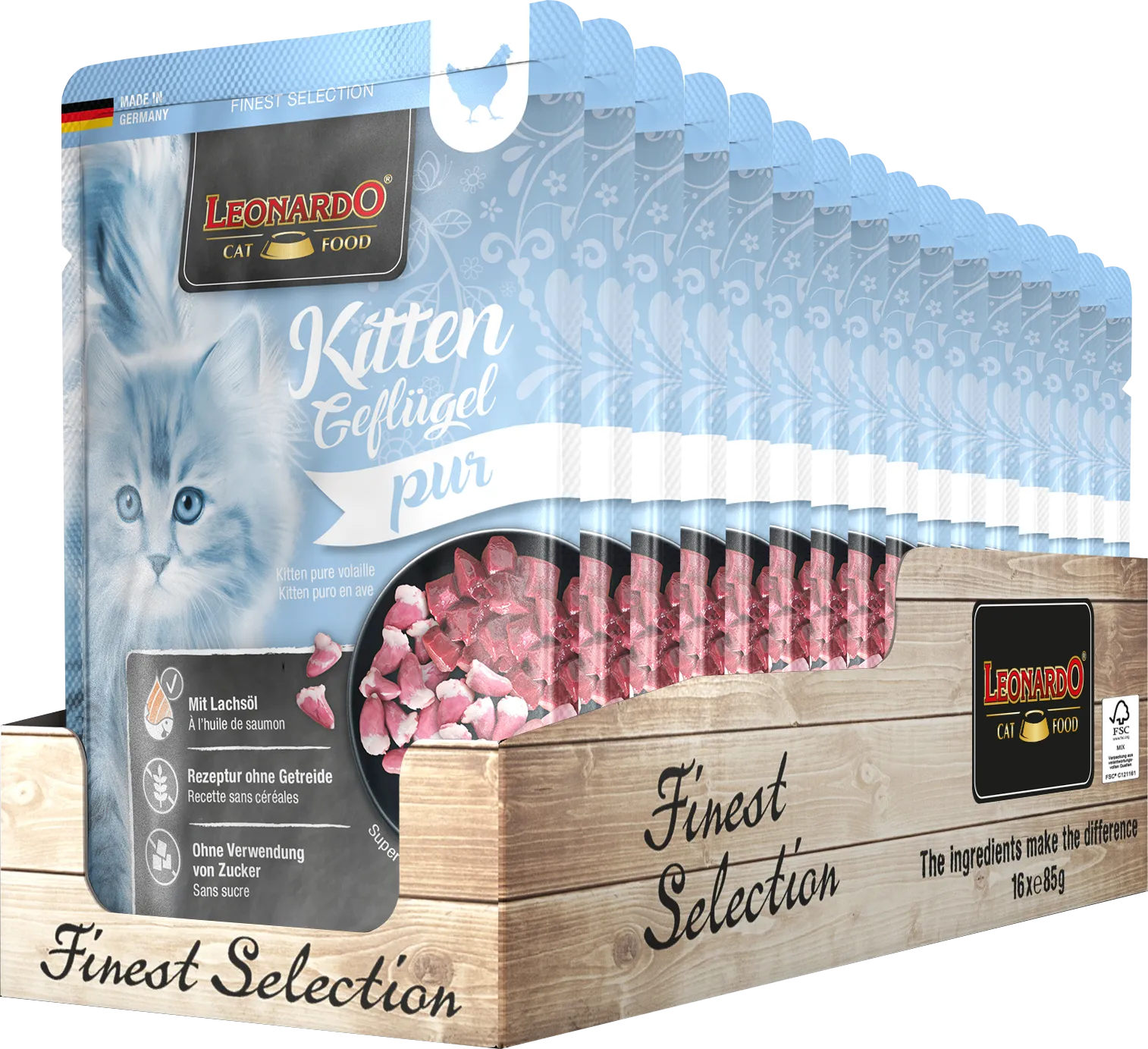 לאונרדו מחית לחתולים גורים 85 גרם