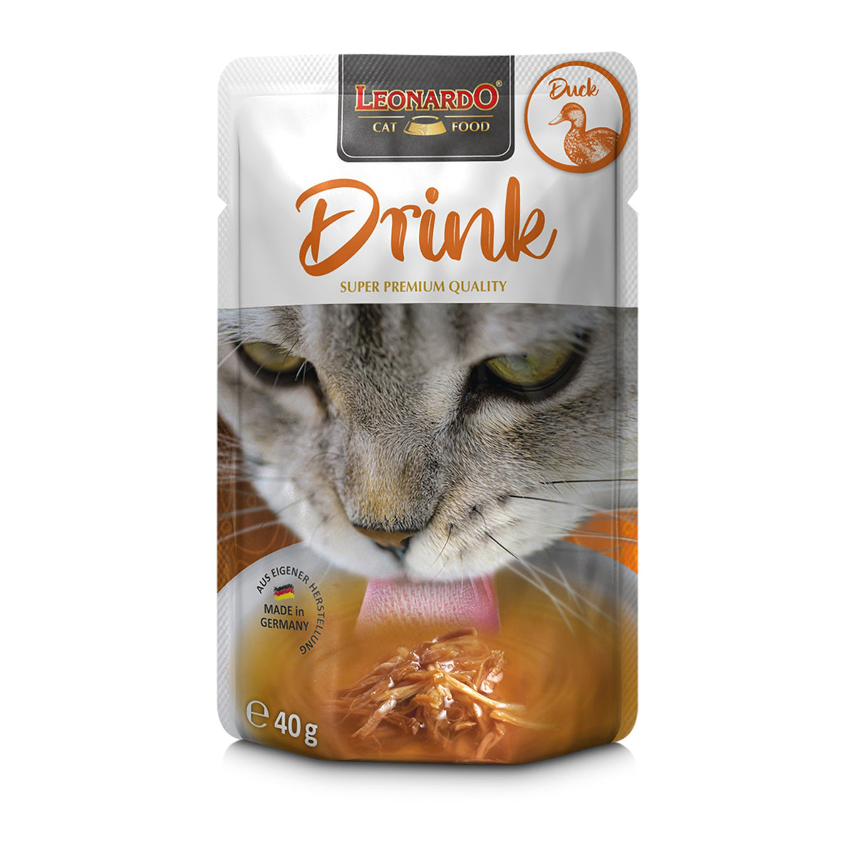 משקה ברווז לחתולים Leonardo Drink Care