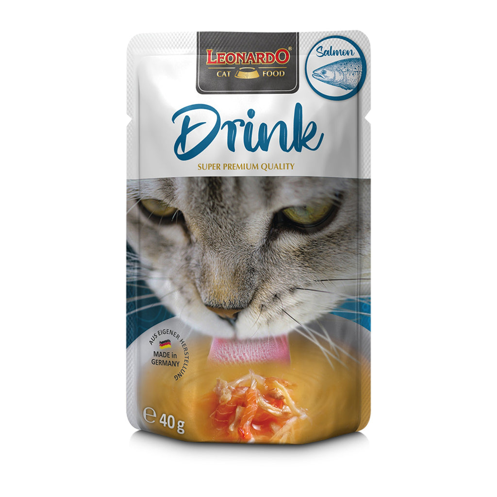 משקה סלמון לחתולים Leonardo Drink Care