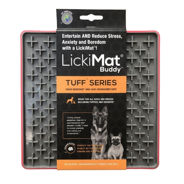 ליקי מט באדי Buddy קשיח אדום כלי מזון ומים liyki-mt-badi-buddy-kseikh-adum-782 LICKIMAT