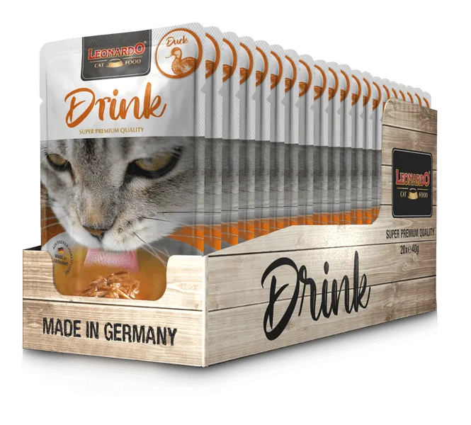משקה ברווז לחתולים Leonardo Drink Care