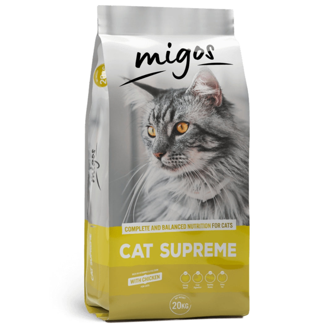 Migos Cat Supreme מזון יבש לחתולים בוגרים 20 ק״ג