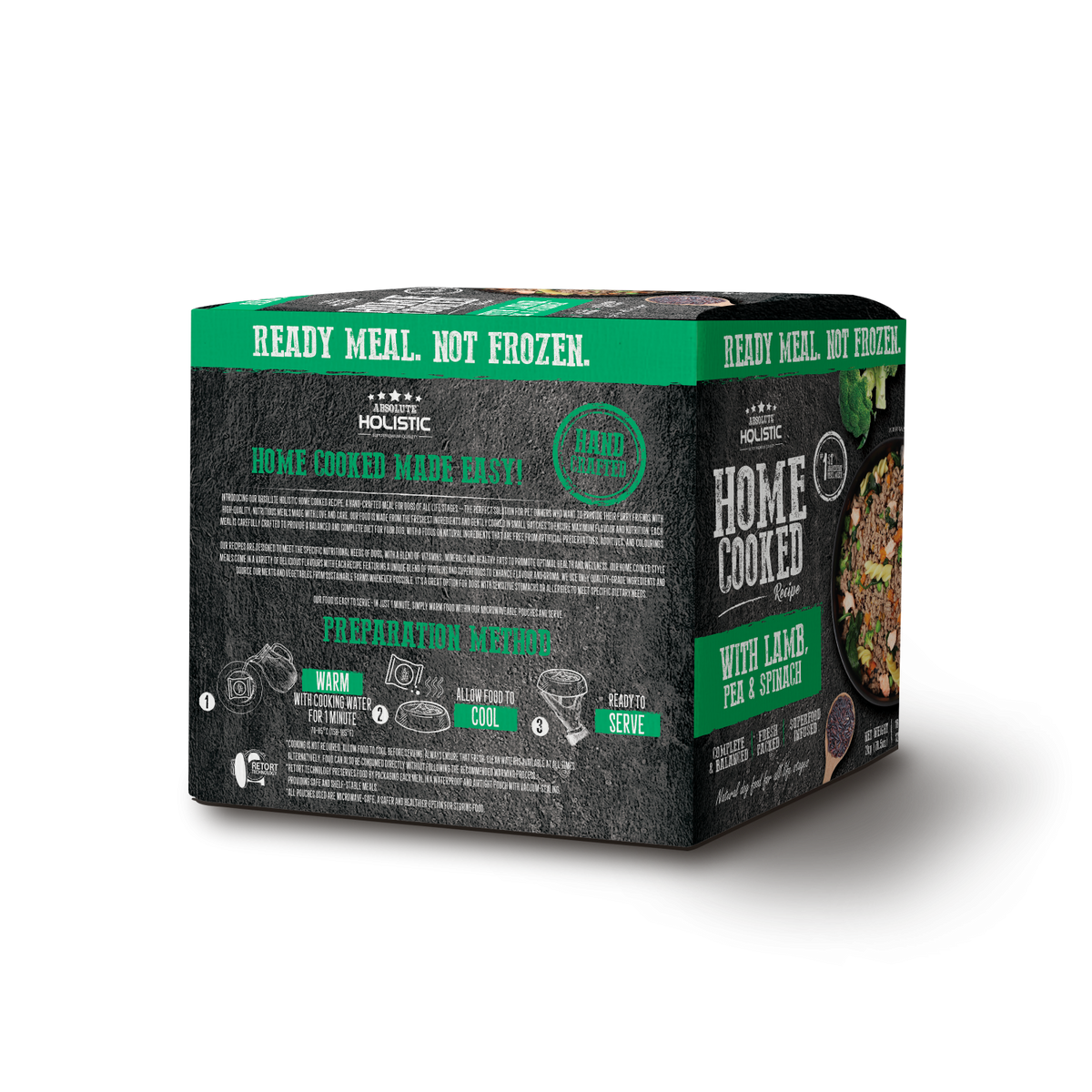 מזון טבעי לכלבים Absolute Holistic כבש אפונה וסלמון 2 ק’ג