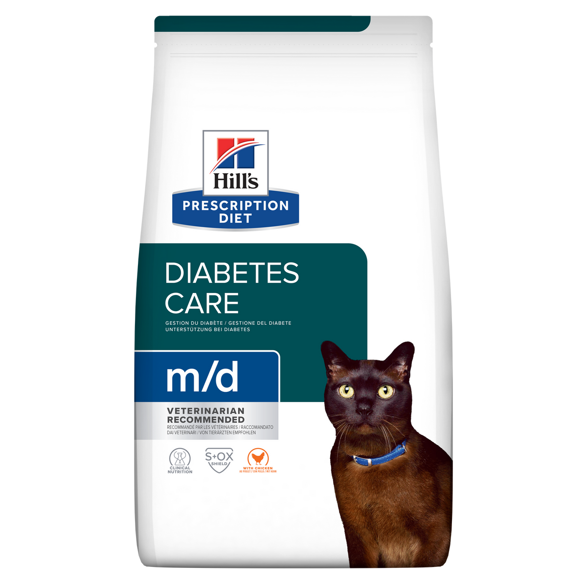 הילס Prescription Diet m/d לחתולים – ניהול סוכר 3 ק״ג