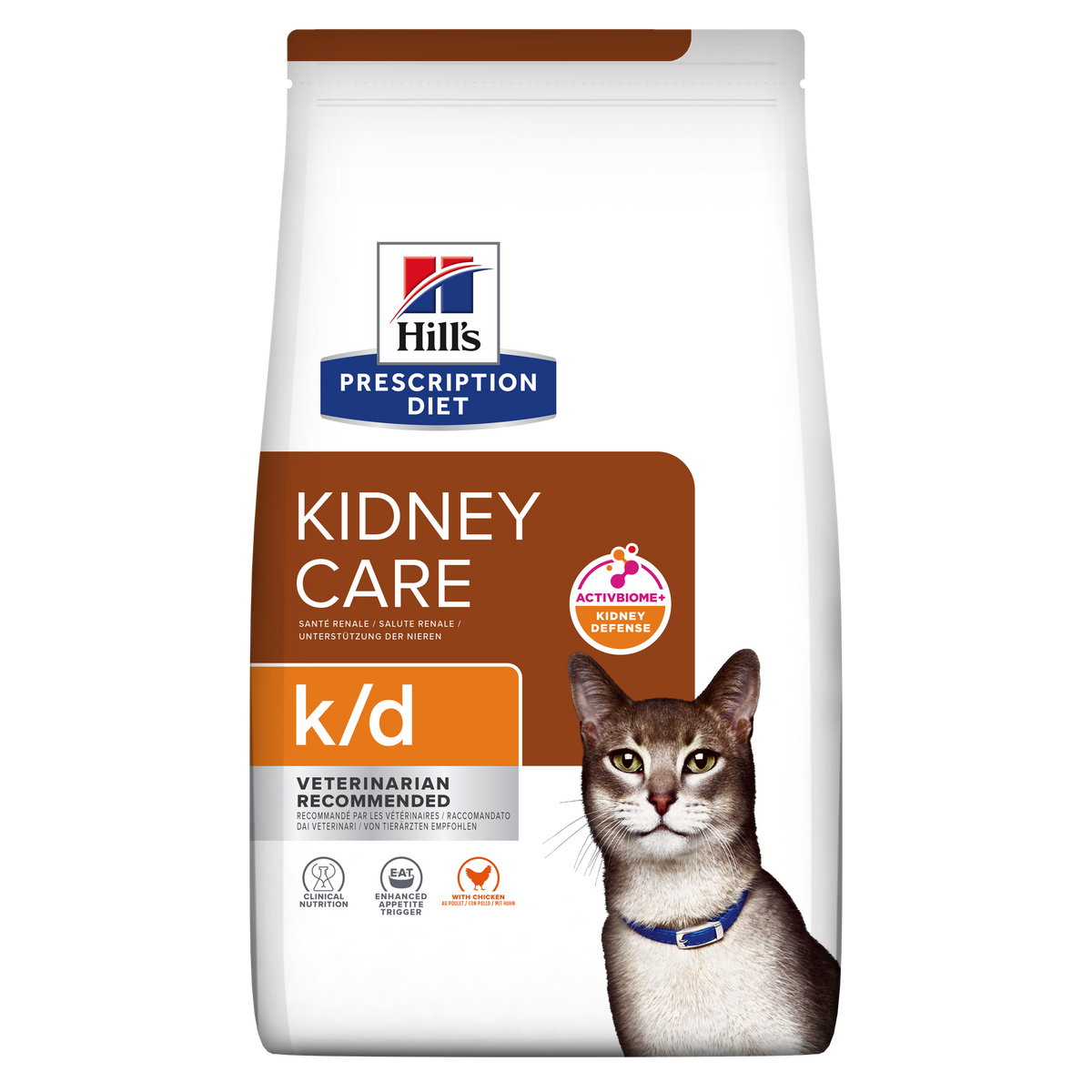 הילס Prescription Diet k/d לחתולים בטעם עוף – תמיכה בכליות 3 ק״ג