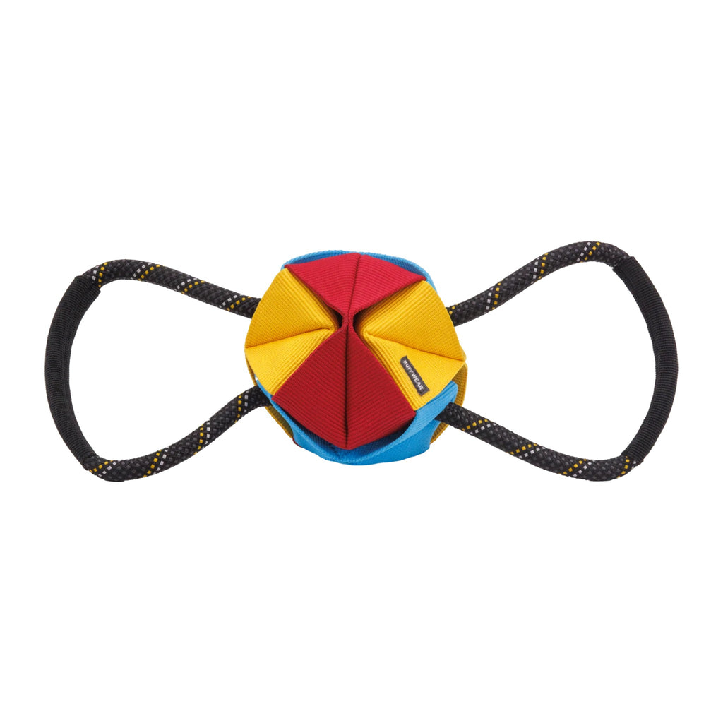 Ruffwear Webbing Remix Dog Tug Toy - צעצוע משיכה והעשרה אקולוגי לכלבים
