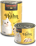 שימורי לאונרדו עוף 400 גרם - שימורים לחתולים