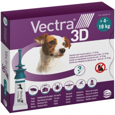 Vectra 3D dog 4-10 KG 3P וקטרה לכלב קטן